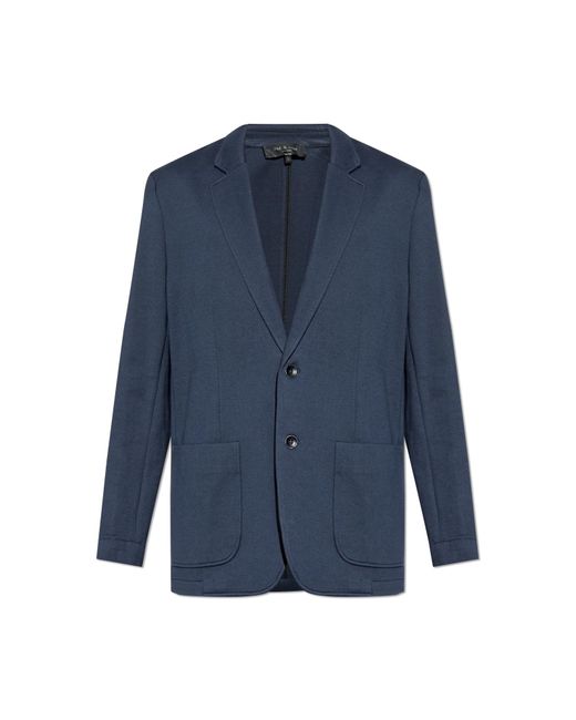 Rag & Bone Blue Blazer With Open Lapels for men
