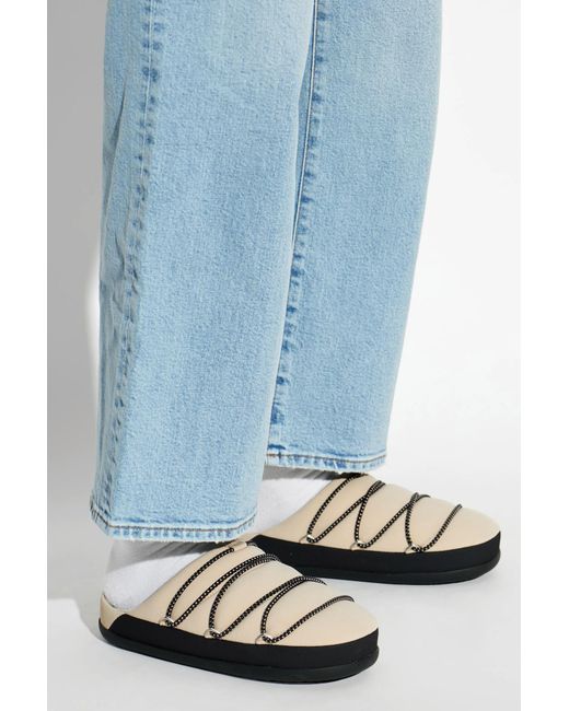 Moon Boot White "Mb Soft Slipper" Shoes