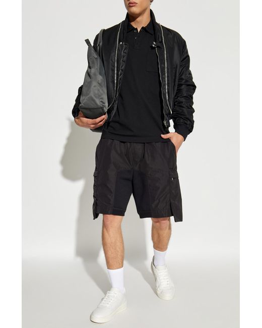 DSquared² Black Polo With Logo for men