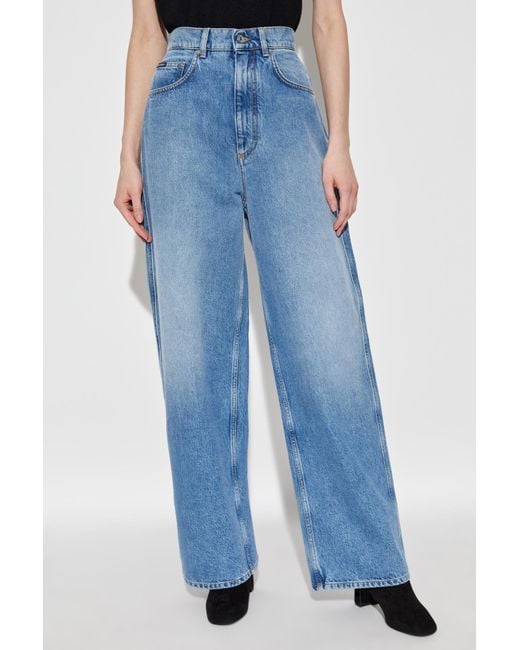 Dolce & Gabbana Blue Straight-Leg Jeans