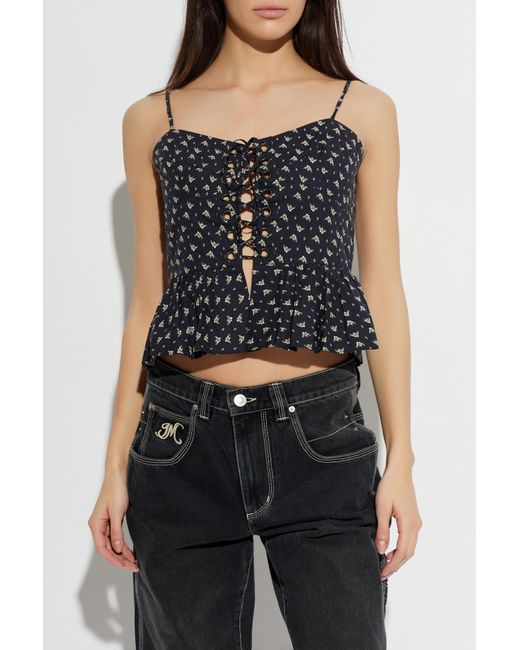 Isabel Marant Black Top "Dolma"