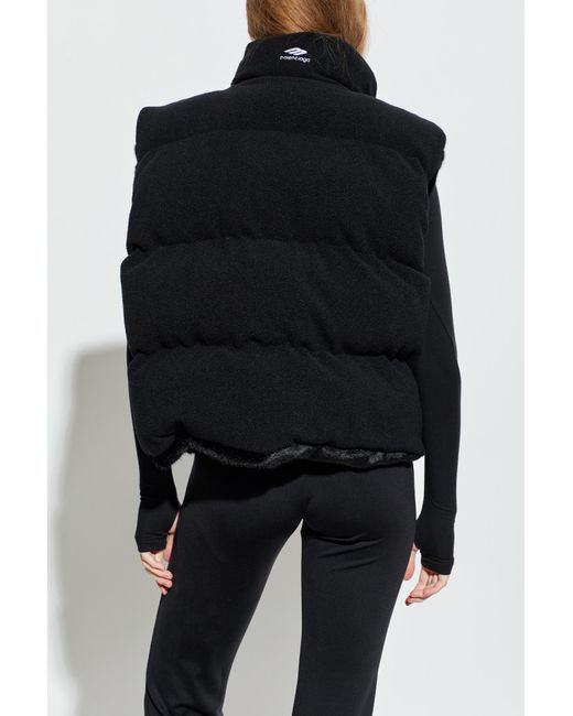 Balenciaga Black Reversible Vest From The 'skiwear' Collection,