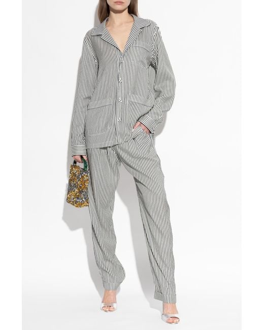Tom Ford Gray Silk Shirt
