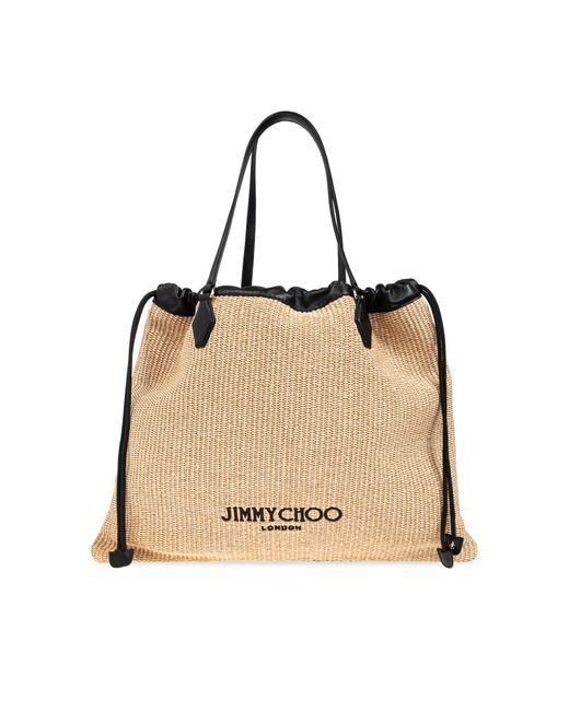 Jimmy Choo Natural Shopper 'Drawstring' Bag