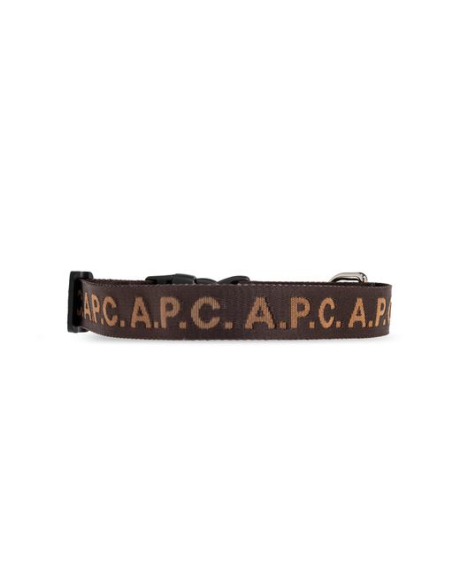 A.P.C. Brown Collar With Logo