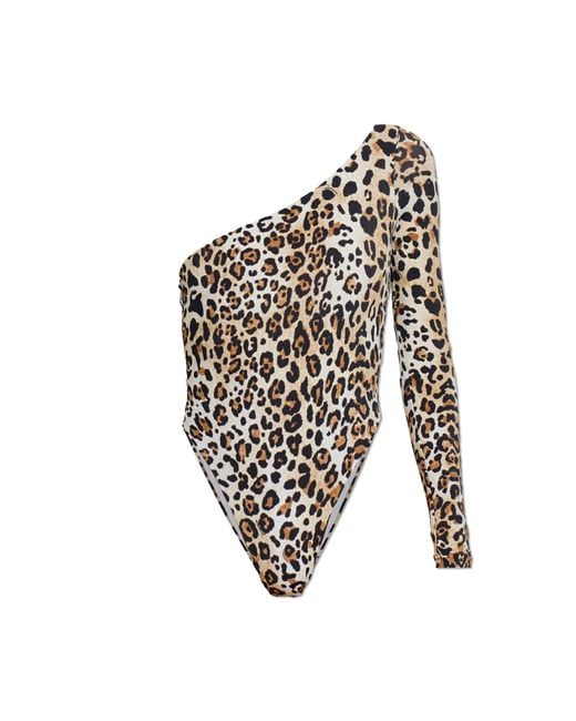 DSquared² White One-Piece Swimsuit With Animal Print