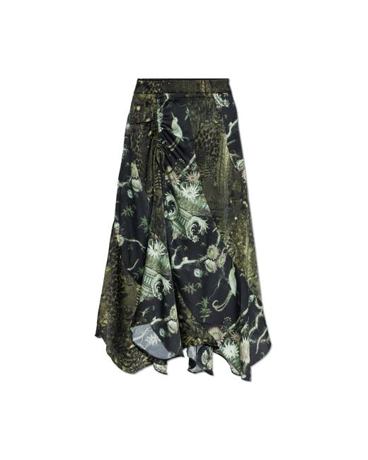 AllSaints Green 'Arleen' Skirt
