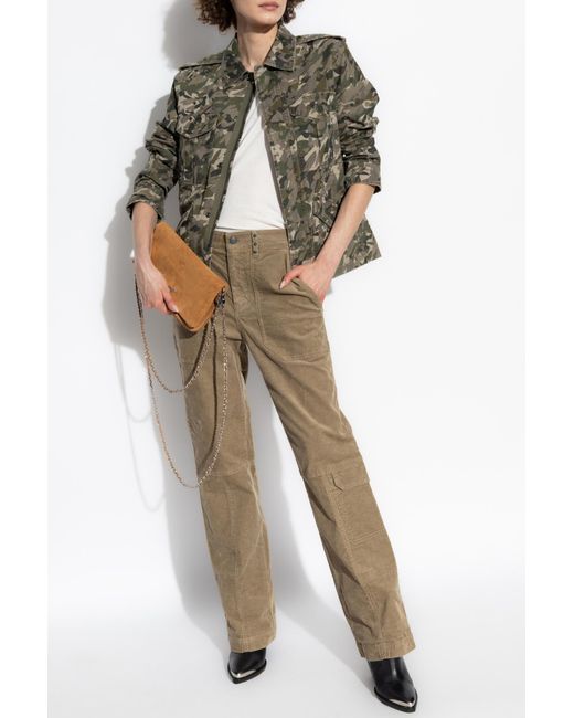 Zadig & Voltaire Natural Corduroy Pants Pepper