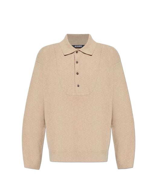 Jacquemus Natural Wool Sweater for men