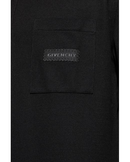 Givenchy Black Polo With Pocket for men