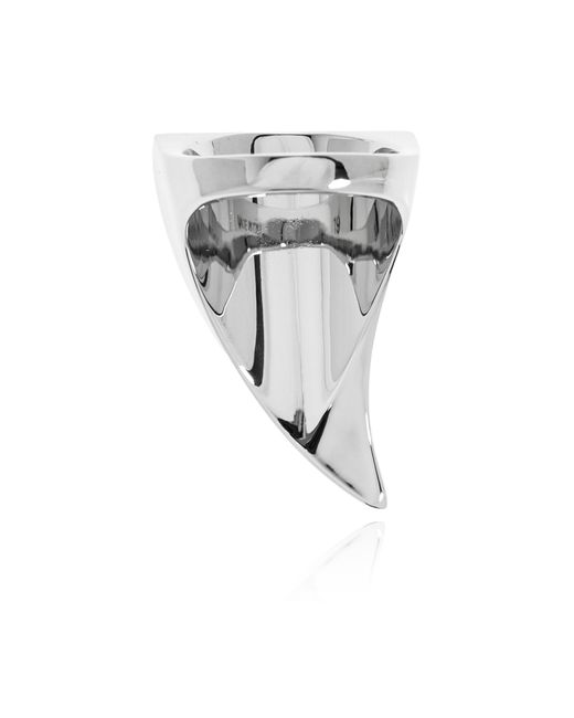 Alexander McQueen Black Brass Ring for men