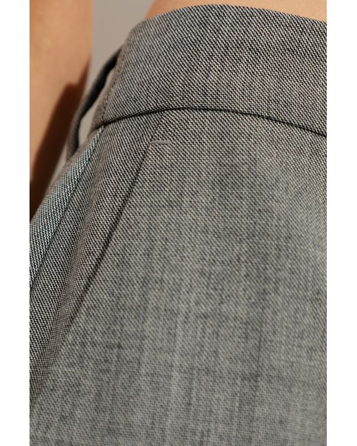 McQueen Gray Wool Trousers