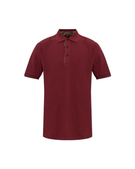 Etro Polo Shirt With Embroidered Logo for men