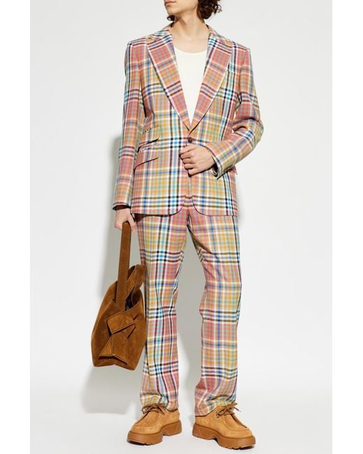 Vivienne Westwood Multicolor Wool Plaid-Patterned Trousers for men