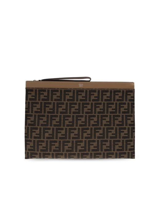 Fendi Black Handheld Pouch for men