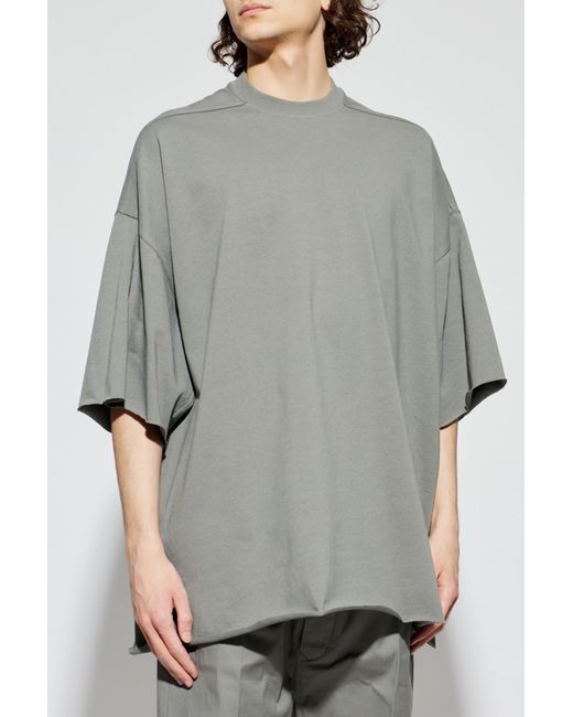 Rick Owens Gray 'Oversize' T-Shirt for men