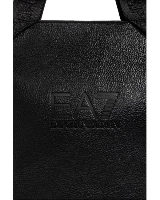 EA7 Black Bag With Logo