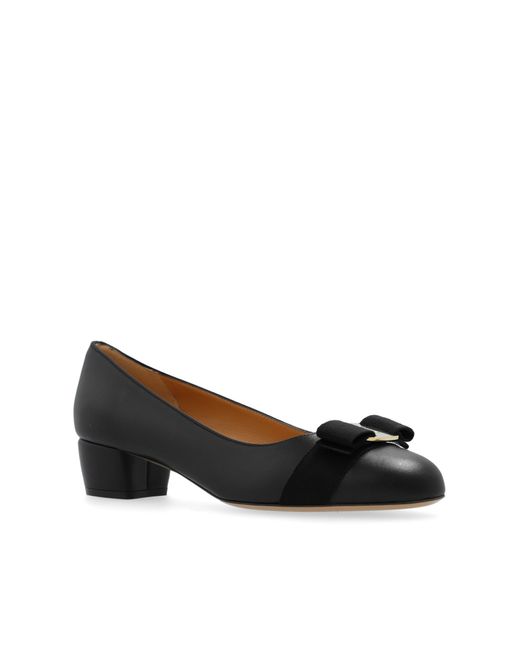 Ferragamo Black 'Vara' High-Heeled Shoes