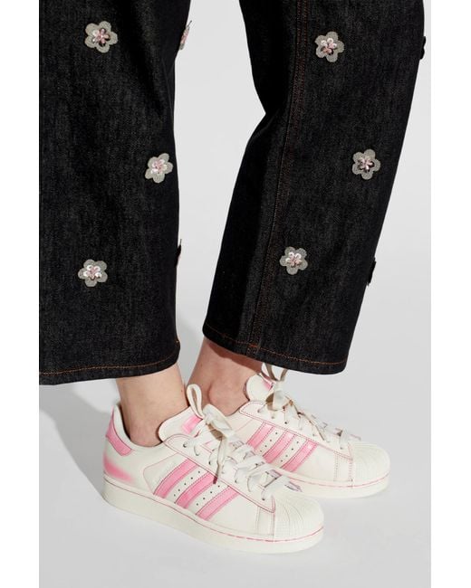 Adidas Originals Pink Sports Shoes 'Superstar Ii W'