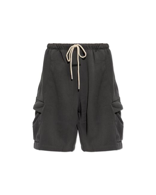 Fear Of God Gray Cotton 'Cargo' Shorts for men