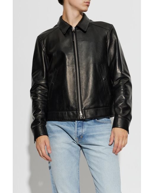 Tom Ford Black Leather Jacket for men