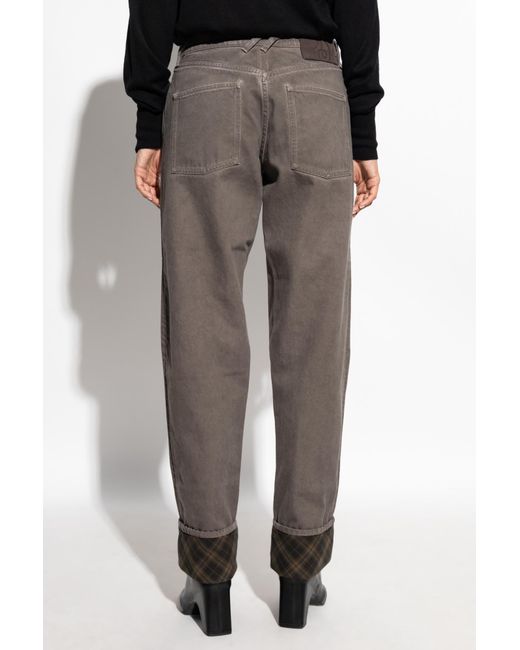 Burberry Gray Straight Leg Jeans