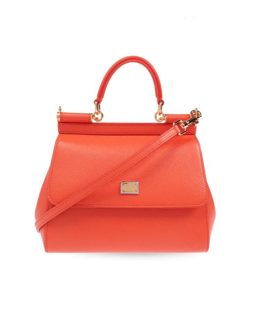 Dolce & Gabbana Red Sicily Mini Shoulder Bag