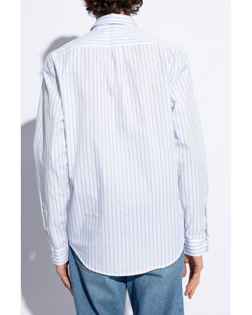 Samsøe & Samsøe White 'saliam' Striped Shirt, for men
