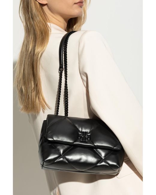 Tory Burch Black Shoulder Bag 'Kira Diamond'