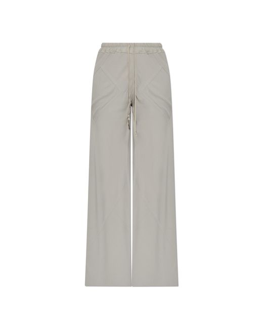 Rick Owens Gray Loose-Fit Trousers