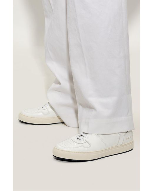 Common Projects Leather 'decades Low' Sneakers in White for Men | Lyst