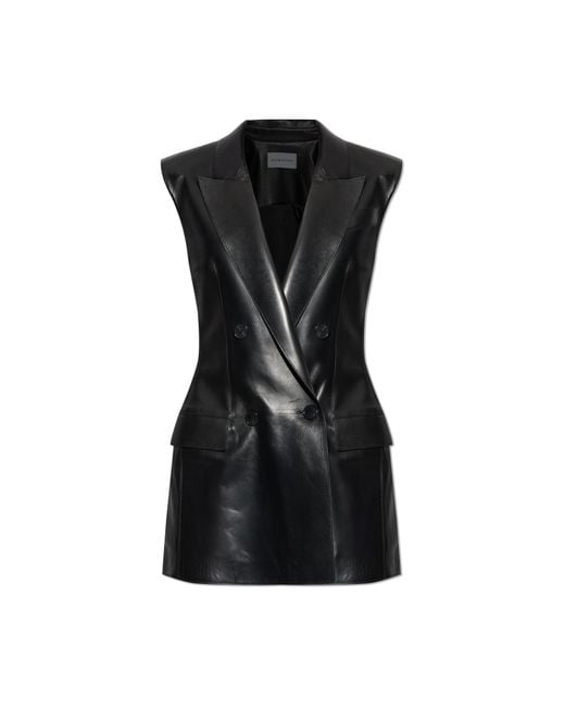 Givenchy Black Leather Vest