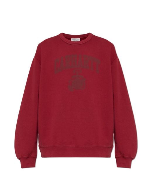 Carhartt Red Sweatshirt With Logo for men