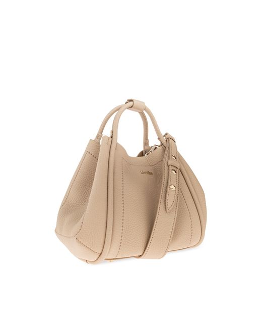 Max Mara Black Leather Handbag "Marine Xs"