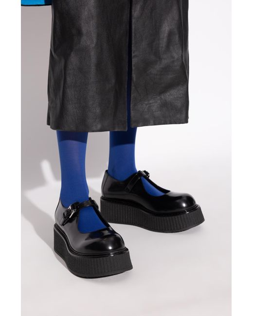 Moschino Black Platform Shoes