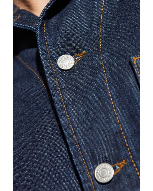Dries Van Noten Blue Denim Jacket 'Vorman' for men