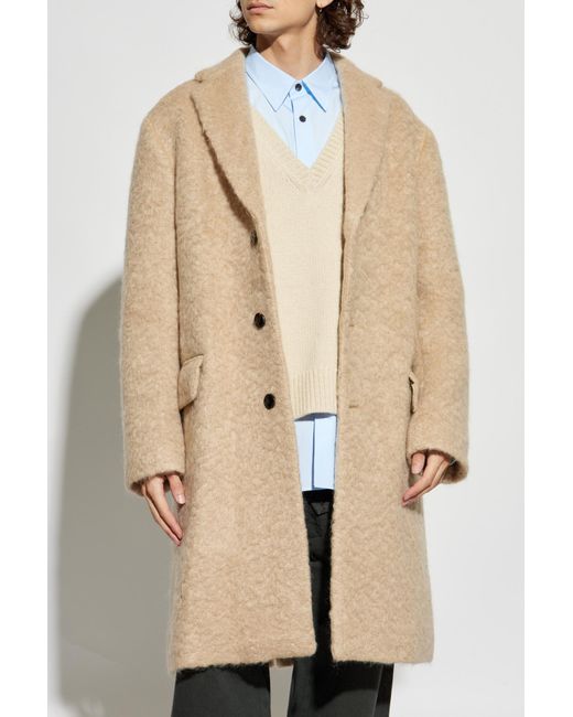 Dries Van Noten Natural Coat "Rustic" for men