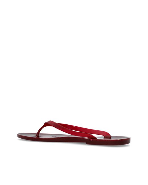 Christopher Esber Red Rubber Flip-Flops 'Jo'