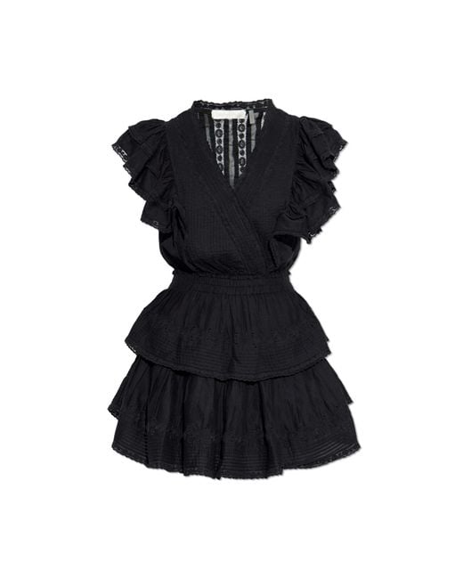 LoveShackFancy Black Dress "Gwen"