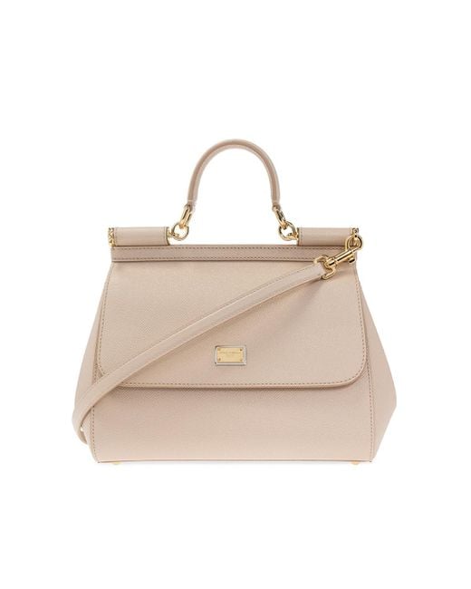 Dolce & Gabbana Pink ‘Sicily Medium’ Shoulder Bag