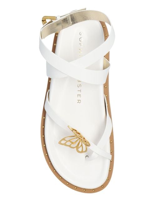 Sophia Webster White 'mariposa' Leather Sandals,