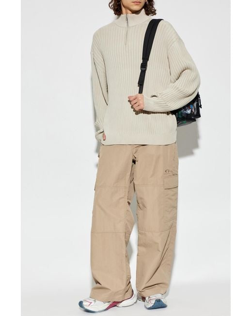 Balenciaga White Sweater With A Stand-Up Collar for men