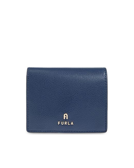 Furla Blue Wallet With Logo
