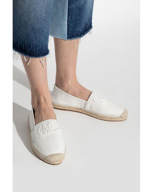 Chloé White Espadrilles 'Isla'