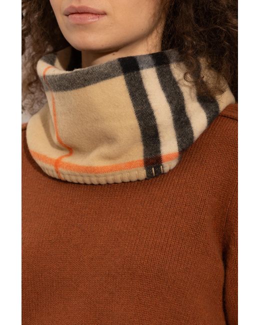 Burberry Brown Plaid Pattern Snood