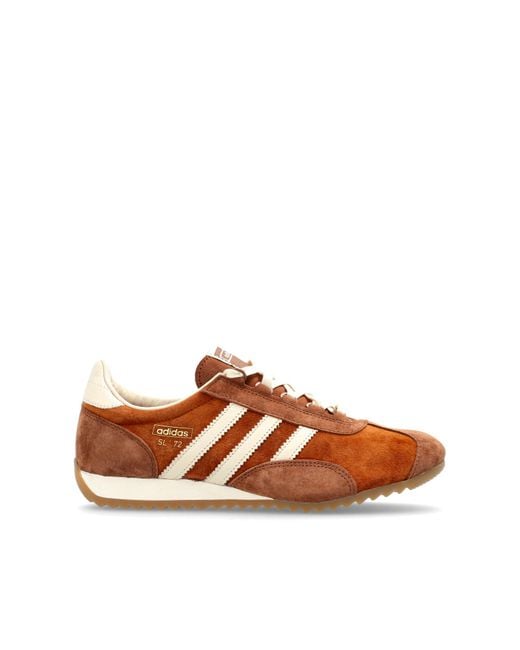 Adidas Originals Brown 'Sl 72 Pt' Sports Shoes for men