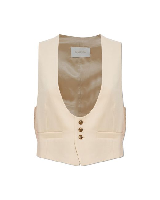 Zimmermann Natural Wool Vest