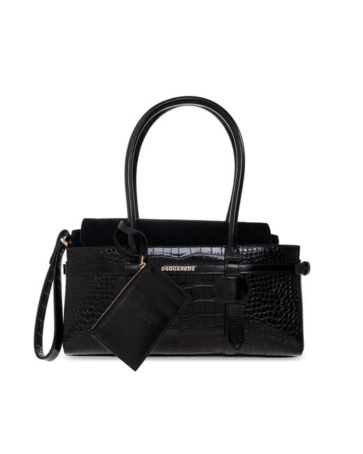 DSquared² Black Shoulder Bag 'Twin'
