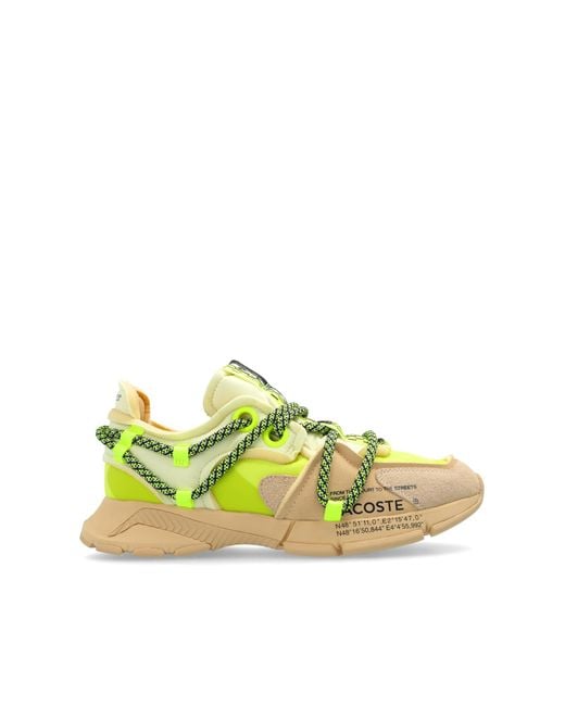 Lacoste Yellow Sports Shoes