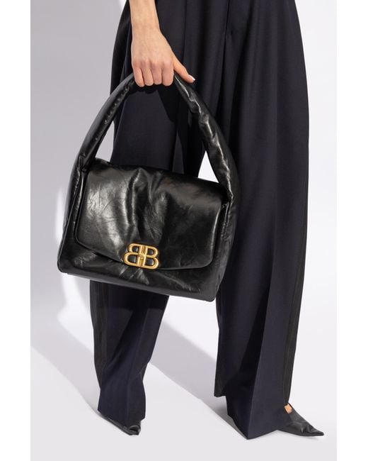 Balenciaga Black ‘Monaco Sling M’ Shoulder Bag
